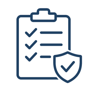 Biosecurity compliance checklist icon